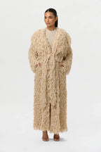 Knit Shaggy Loop Coat