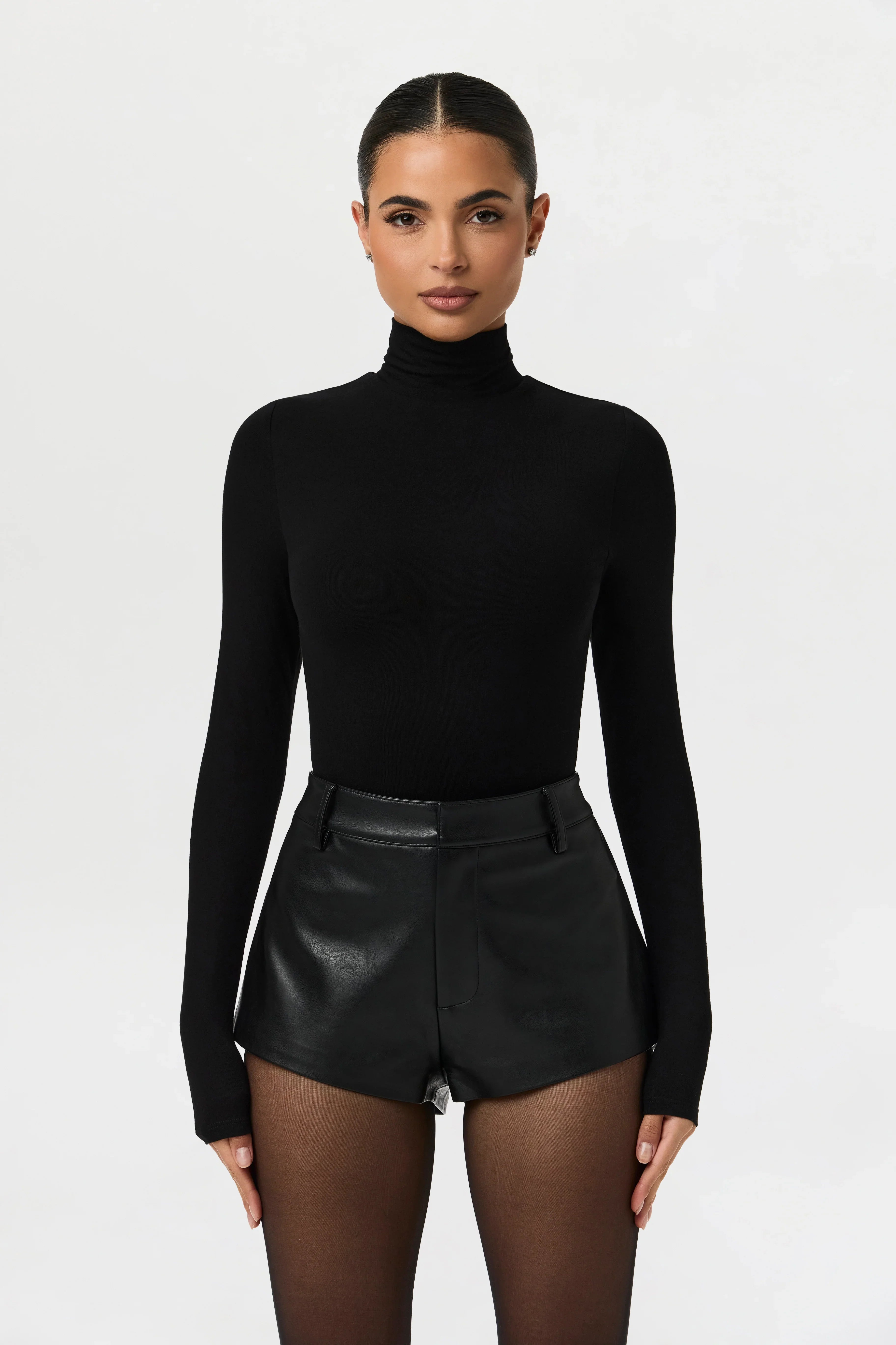 Vegan Leather Hot Pants
