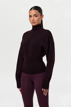 Ribbed-Knit Sculpt Sweater Top