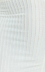 Billie Maxi Skirt - Column Textured Jersey Skirt in Off White