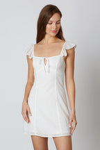 Eyelet Mini Dress