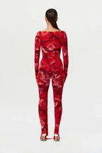Bare Body Print Closed Toe Leggings