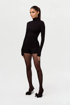 Smooth Turtleneck Sculpt Top