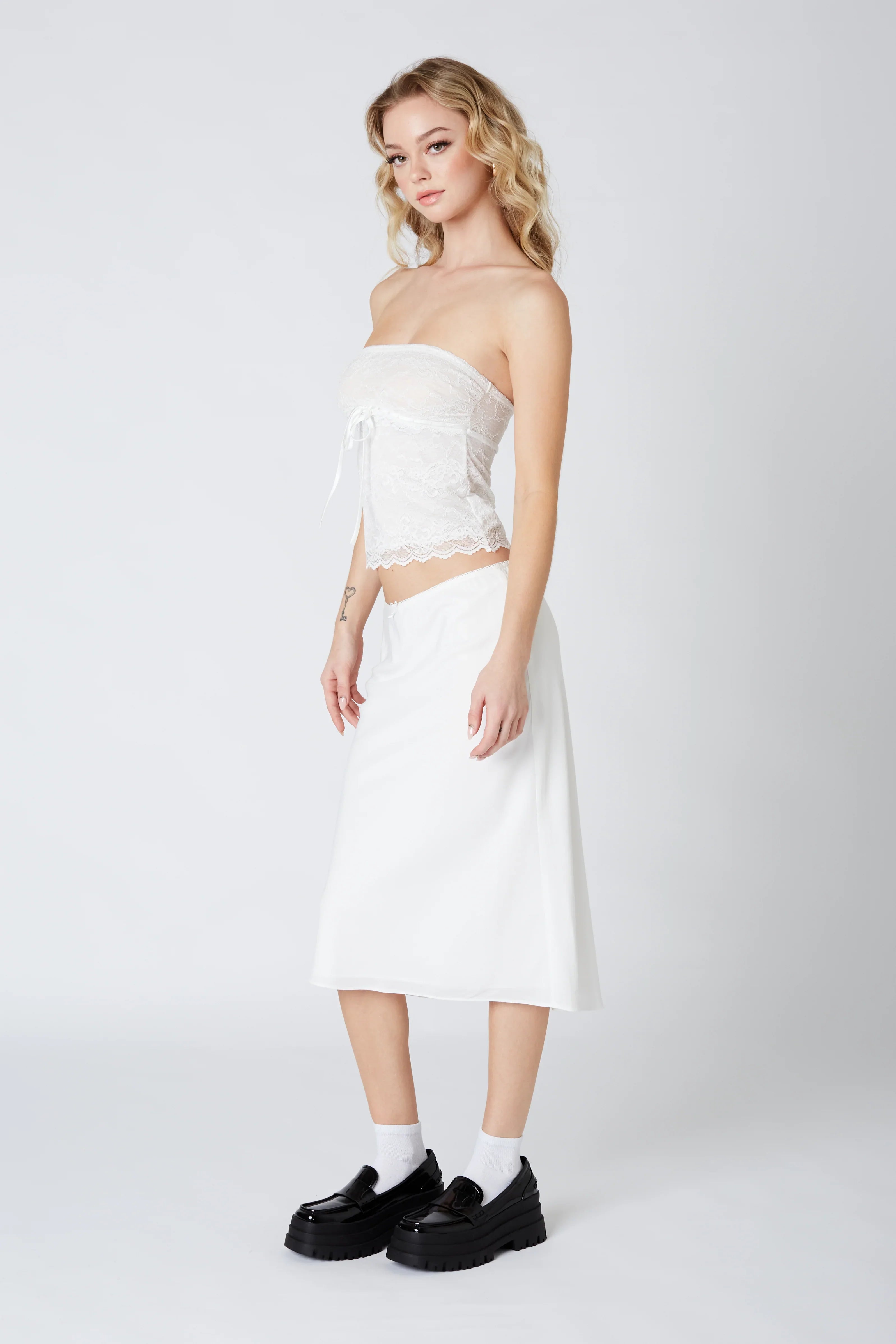 Knee Length Bias Skirt