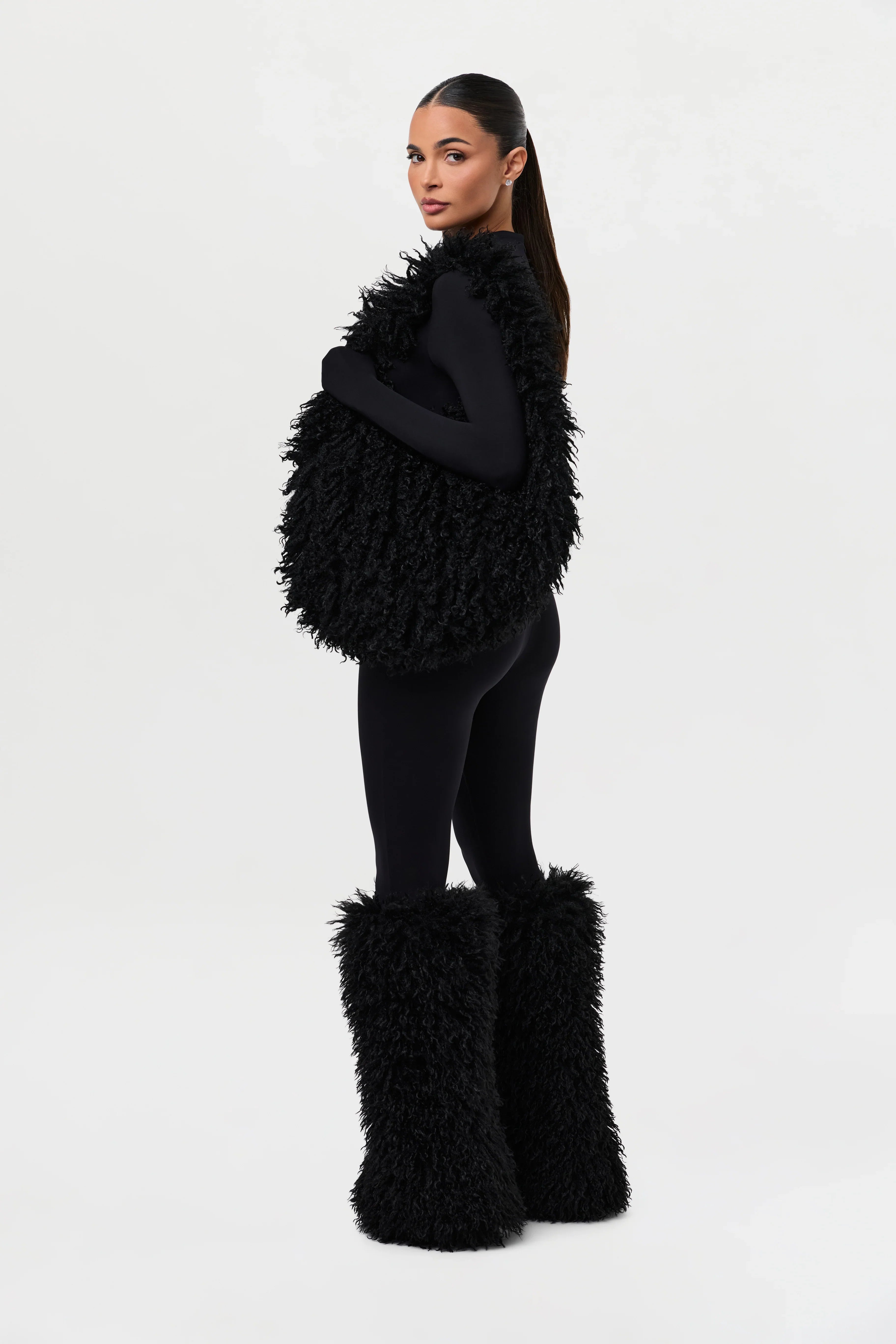 Faux Fur Plush Shoulder Bag