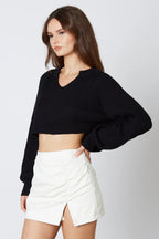 Ruched Mini Skirt