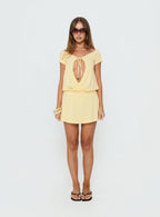 Papino Mini Dress Lemon