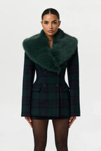 Suiting Plaid Mini Skirt