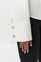 Shirting Contour Button Up Top