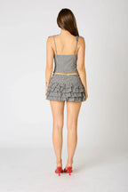 Gingham Bow Front Top