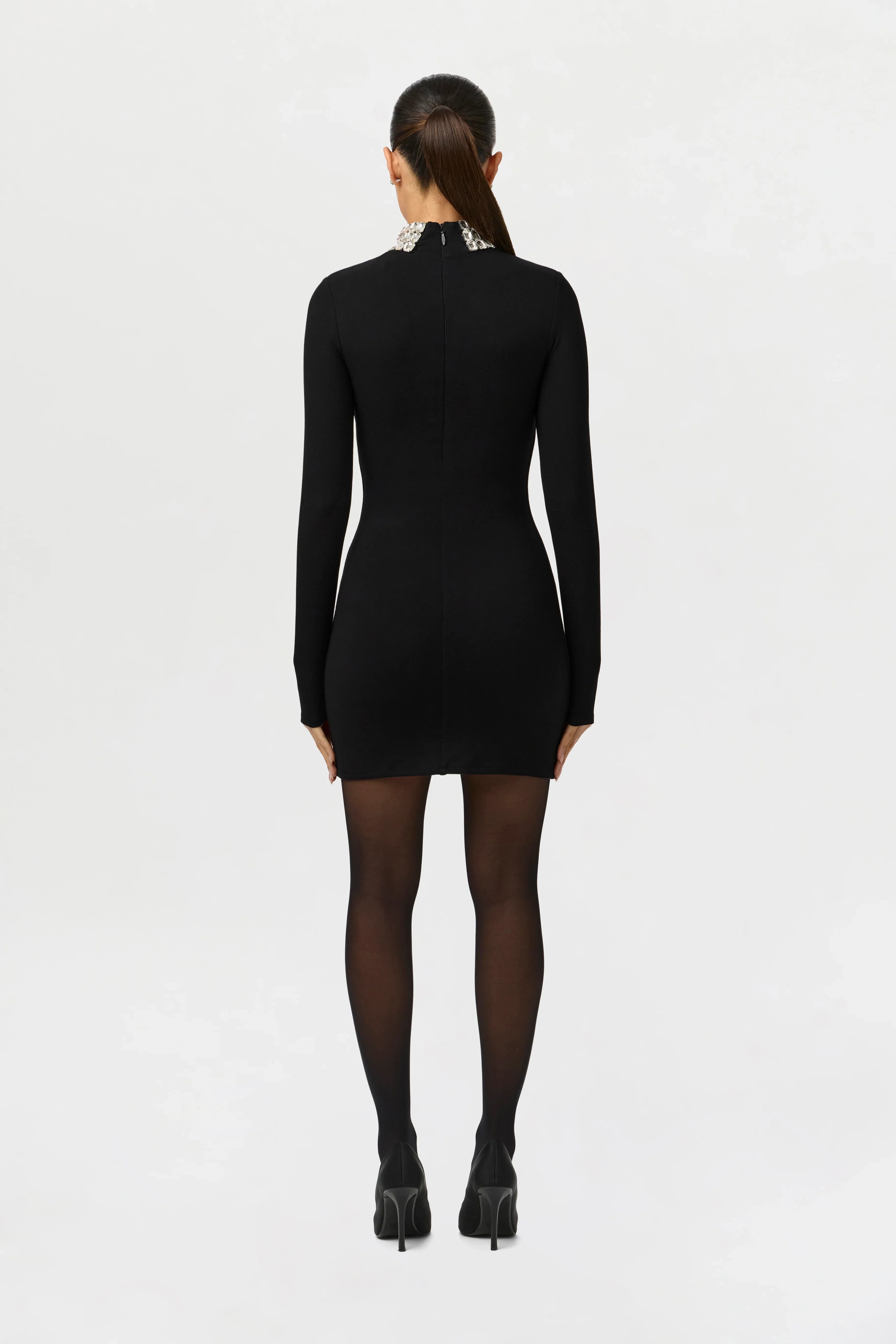 Butter Rhinestone Contour Mini Dress