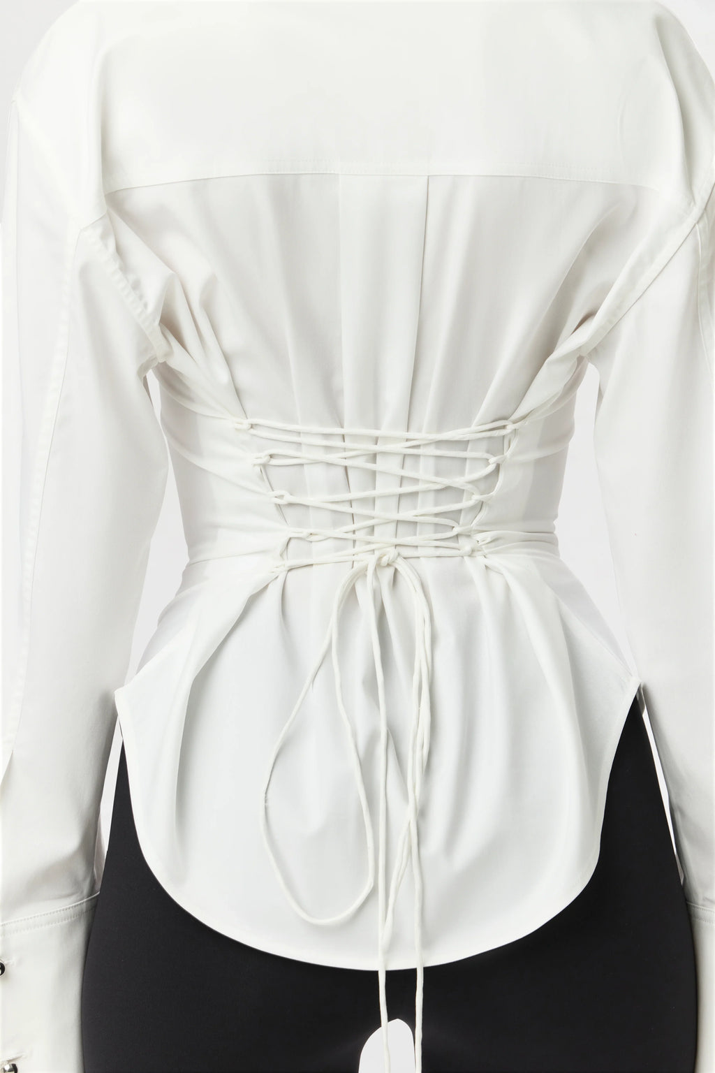 Shirting Contour Button Up Top