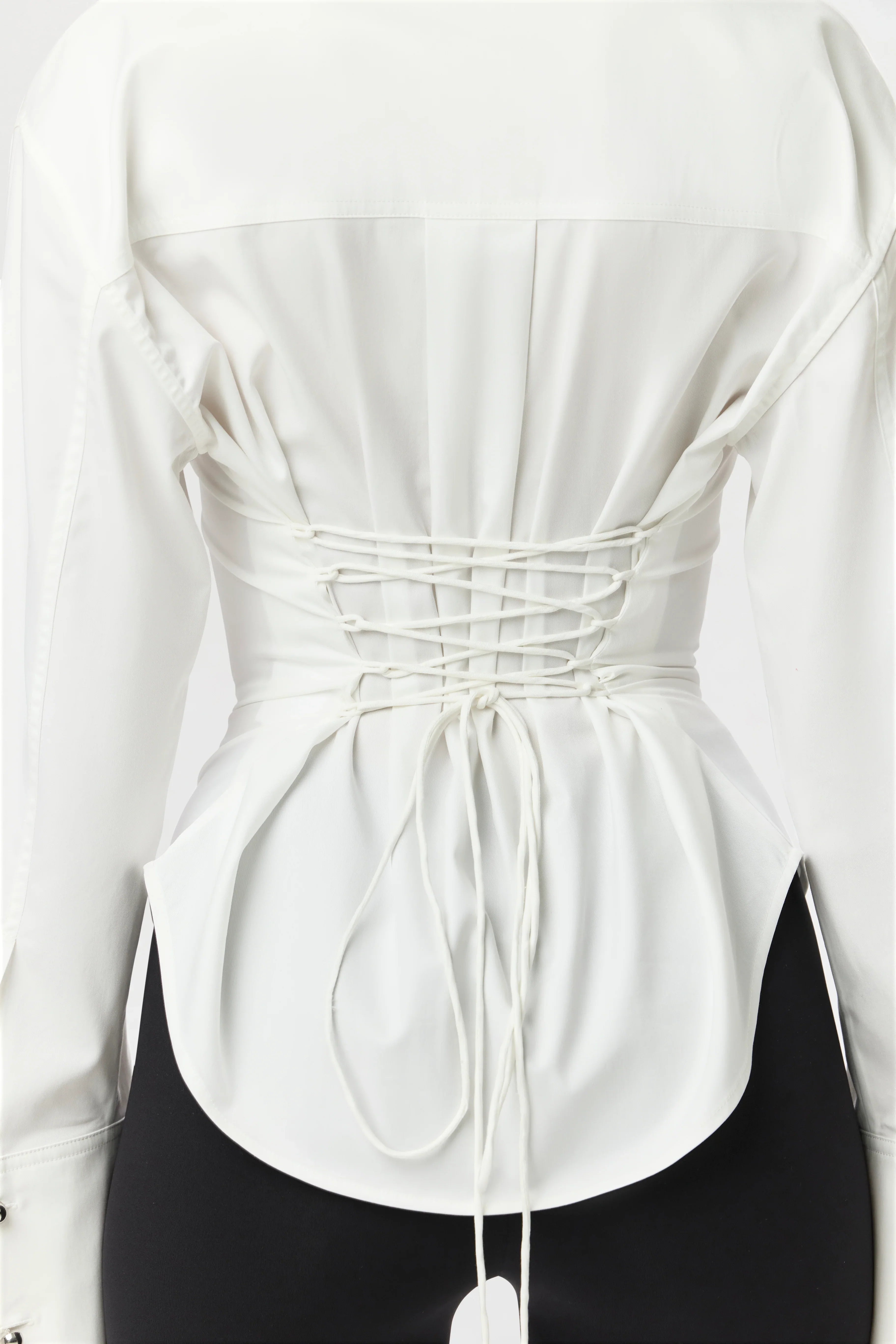 Shirting Contour Button Up Top