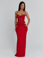 BECK MAXI DRESS RED