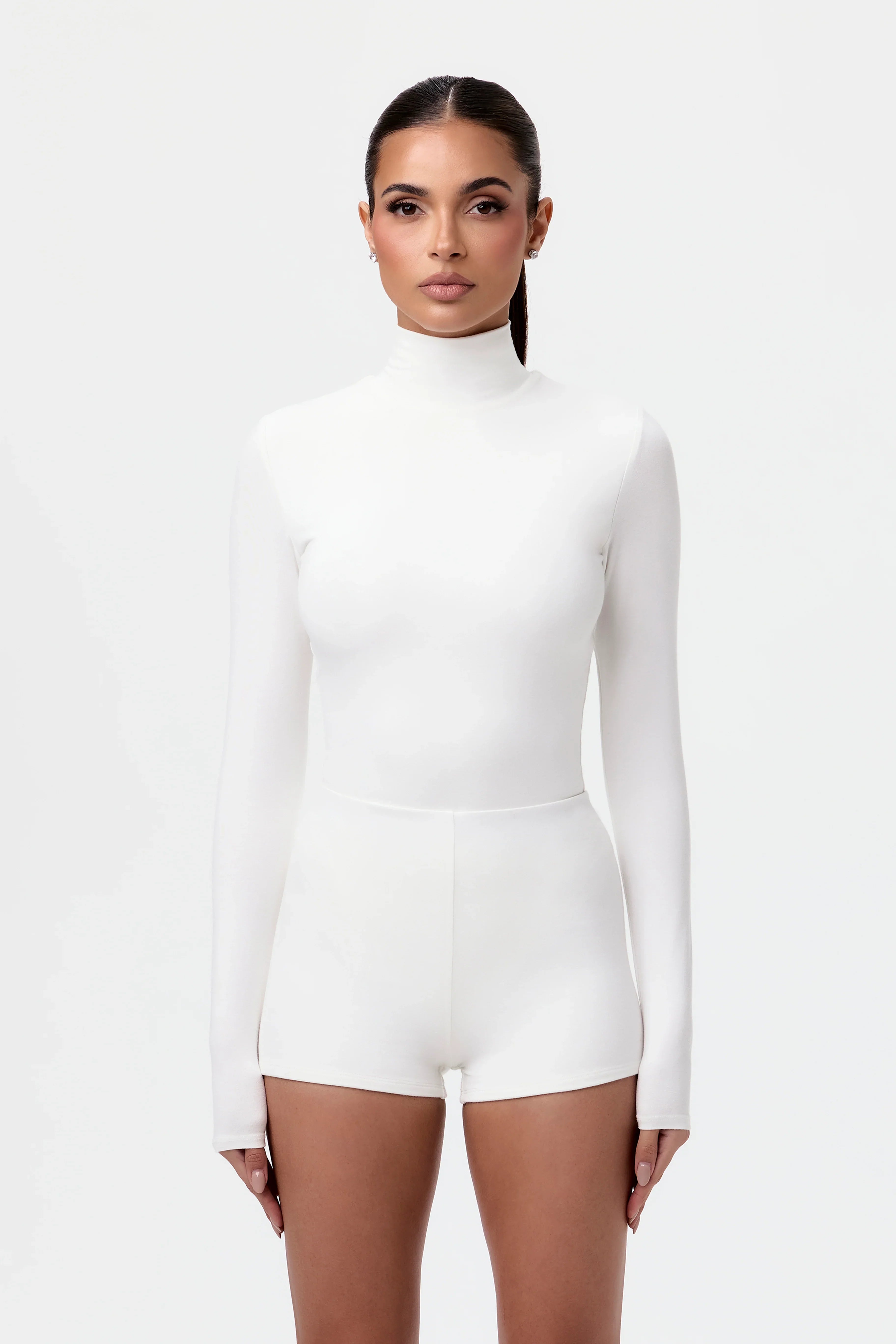 Smooth Turtleneck Sculpt Top