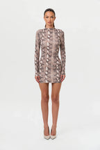 Naked Print Mini Dress