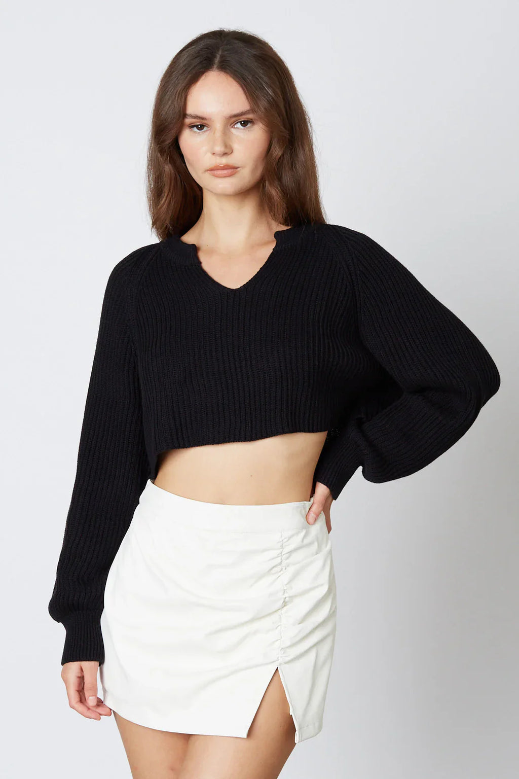 Ruched Mini Skirt