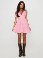 Galvis Mini Dress Pink Petite