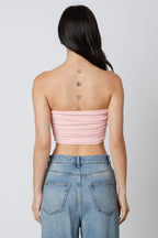 Slinky Ruched Tube Top