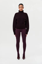 Ribbed-Knit Sculpt Sweater Top
