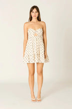 Strapless Polka Dot Dress