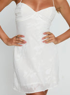 Laurana Tie Back Mini Dress White