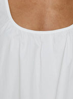 Lucka Babydoll Tie Mini Dress White