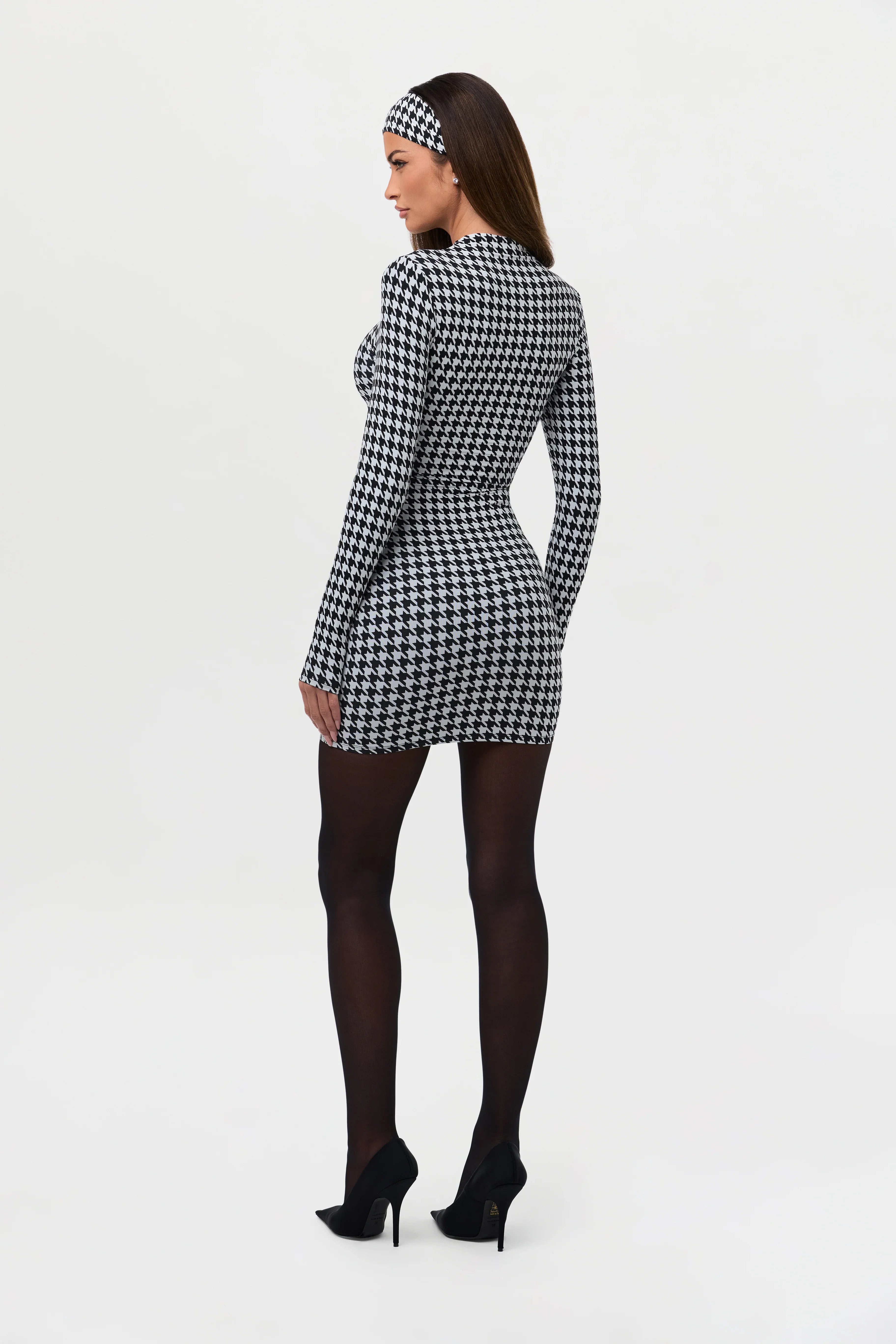 Naked Print Mini Dress