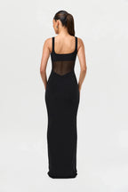Hourglass Mesh Contrast Dress