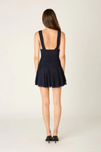 Fit and Flare Mesh Mini Dress