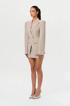 Suiting Plaid Mini Skirt