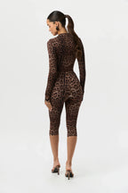 Naked Print Capri Leggings