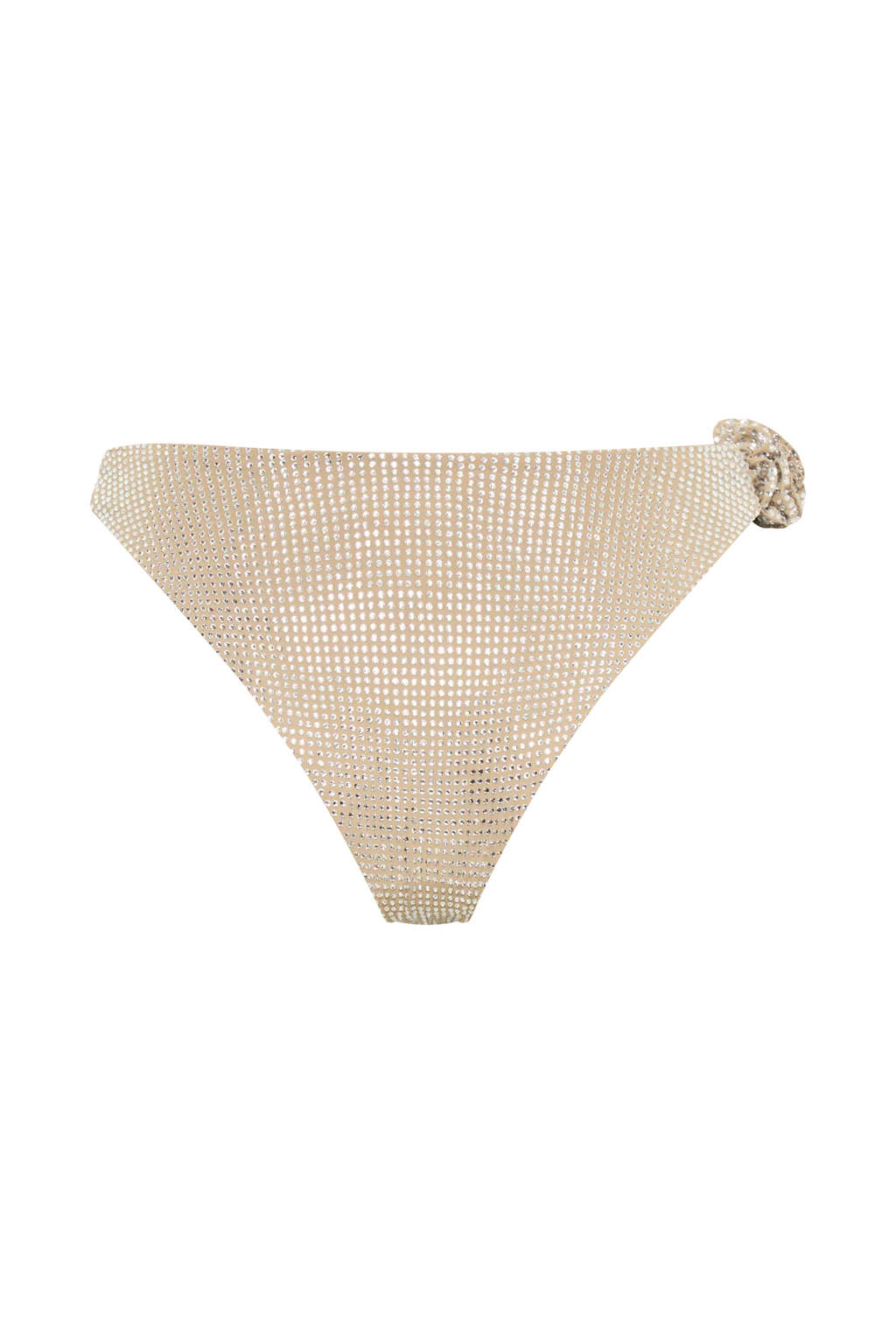 Valencia Rose Diamante Bikini Bottom - Nude