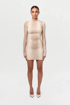 Naked Print Mini Dress