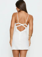 Makaia Balconette Mini Dress White