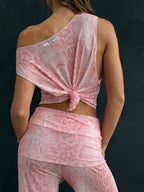 THE MELODY TOP IN PINK SNAKE