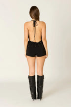 Studded Halter Top