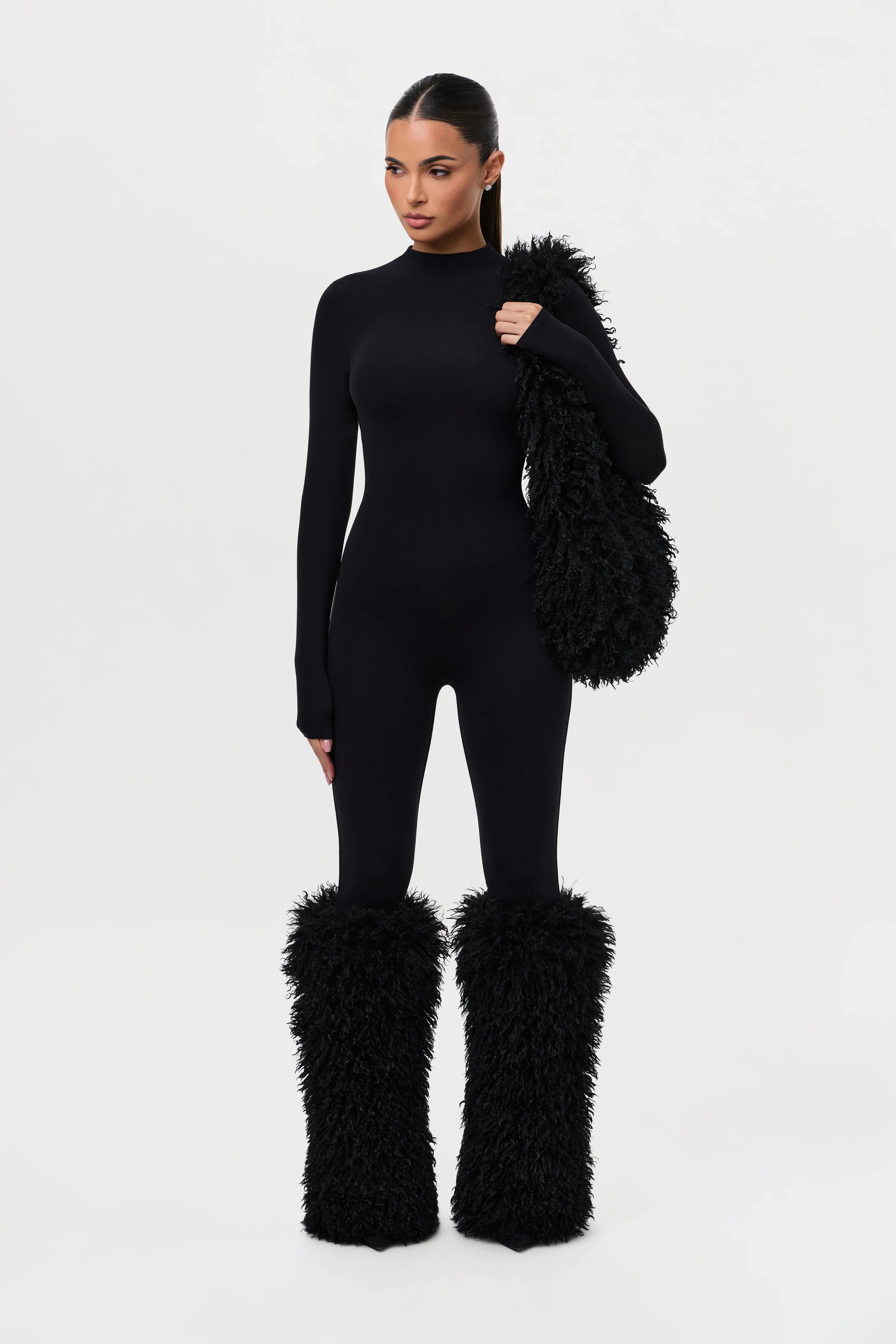 Faux Fur Plush Shoulder Bag