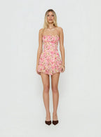 Delamere Mini Dress Pink Floral