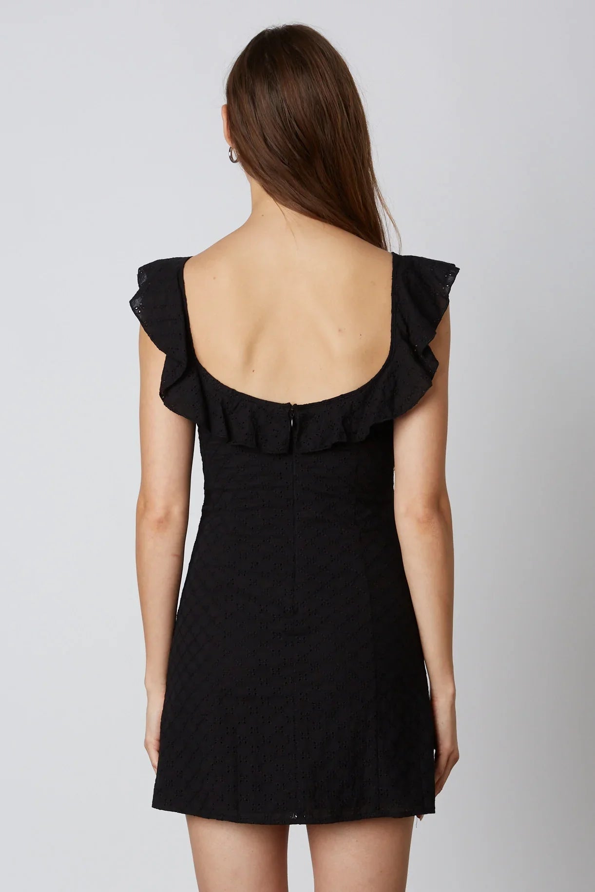 Eyelet Mini Dress