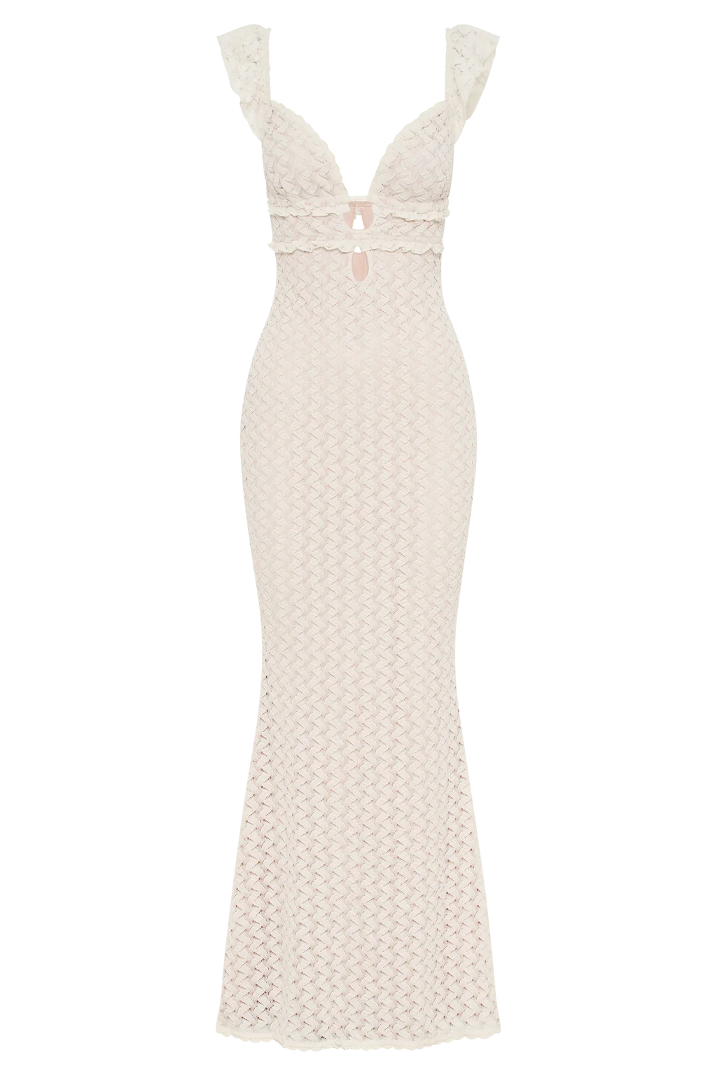 Ezra Lace Maxi Dress - Ivory
