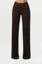 Burnout Wide-Leg Pant