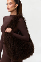 Faux Fur Plush Shoulder Bag