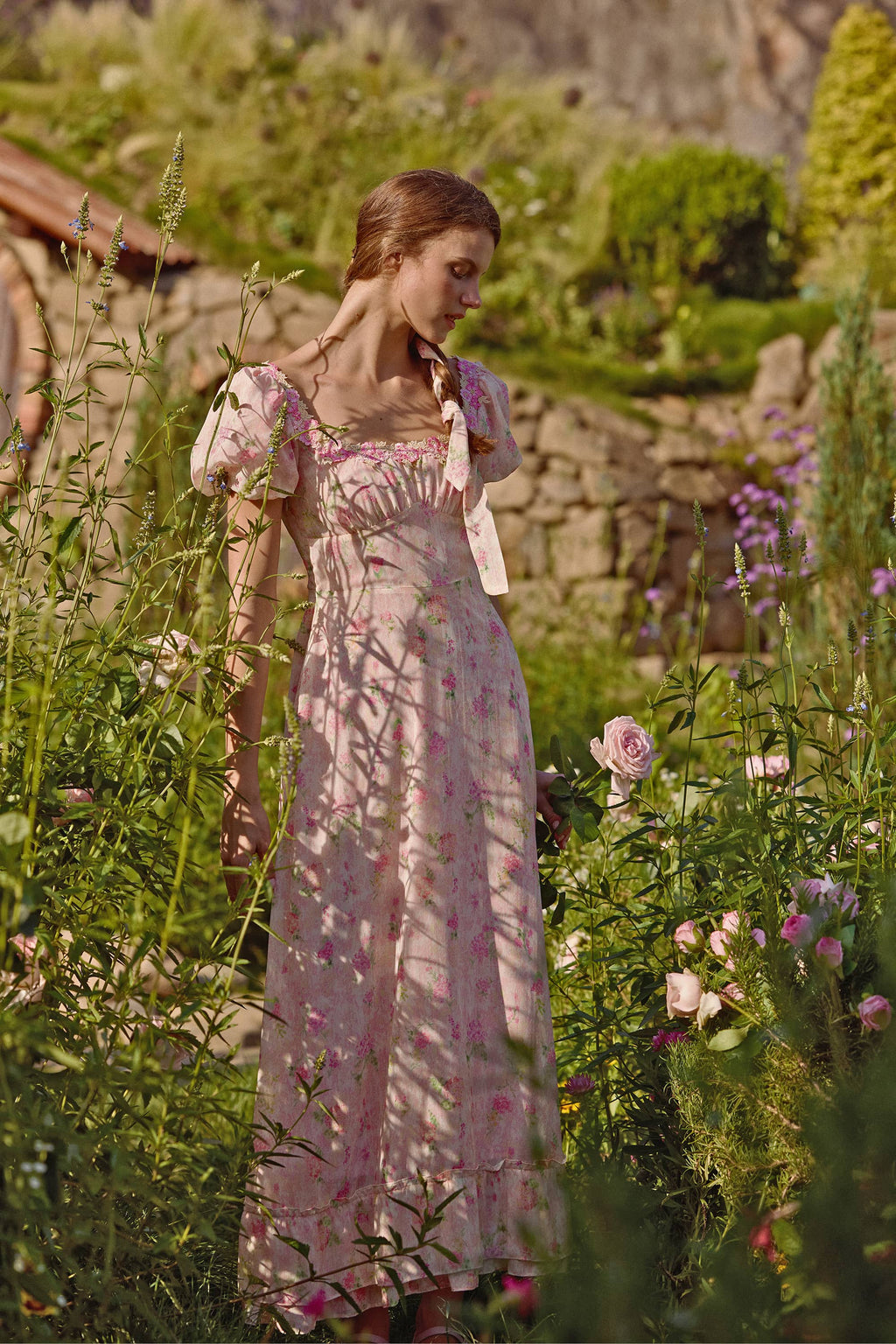 Eliza Chiffon Floral Maxi Dress
