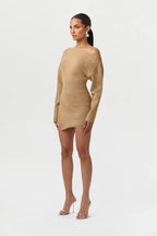 Knit High Waist Mini Skirt