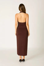 Jersey Halter Midi Dress
