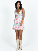 Dionne Mini Dress Pink Multi