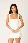 Satin A-line Mini Skirt