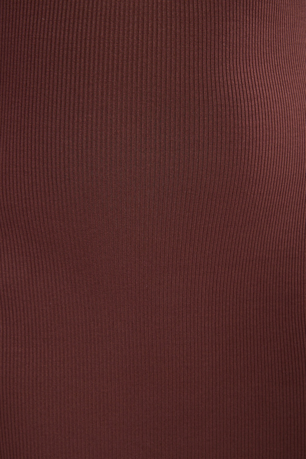 Ribbed Modal Long Sleeve Maxi Dress in Chocolate