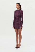 Naked Print Mini Dress